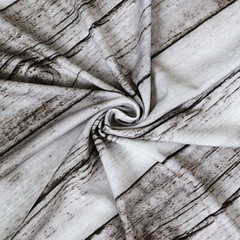 7.5 ft Rustic White Fitted Spandex Round Backdrop STAND COVER Wood Design Party