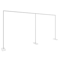 19.7*9.8ft Garden Arch For Wedding Bridal Party Decoration Prom Flower Stand