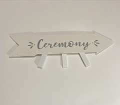 New Set of 4 Wedding Arrow Signs for Gifts, Ceremony, Reception & Cocktails