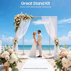 Adjustable 4 Post Hardware Kit Outdoor Wedding Party Stand Backdrop Stand Kit
