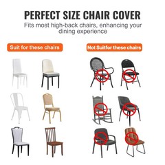 30PCS VEVOR WHITE Stretch Spandex Folding Chair Covers-Wedding Dining pd 41z