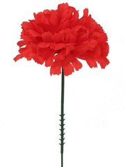 Larksilk Red Carnations, Fake Flowers, 100 Pack for Events, Weddings, DIY