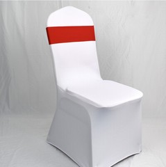 10X Stretch Chair Cover Band Bow Slider Sashes with Buckle Banquet Wedding