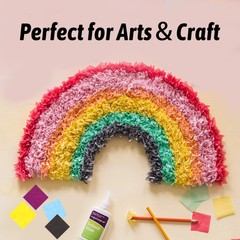 Tissue Paper Squares 6000 Pcs 1 Inch 30 Colors Rainbow Mosaic Art Craft DIY