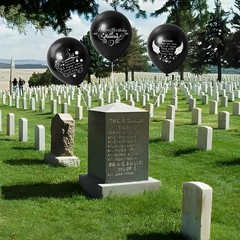 Happy Birthday in Heaven Balloons 30 Pieces 12″ White Funeral Memorial Decora…
