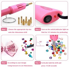 Hotfix Rhinestones Bedazzling Kit,Iron-on Hot Fix Crystal-Craystal AB