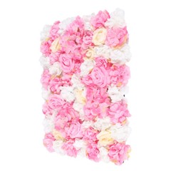 12 Pc Silk Rose Wall Panels 24 × 16 in Wedding Backdrop Dark Pink Champagne