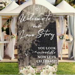 Wedding Welcome Signs Wedding Stickers Welcome to Our Love Story Sign Decals …