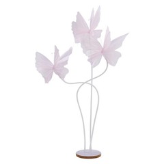 Giant 3-head Artificial Butterfly Decorations, for Wedding/Party/Banquet, 3*Pink