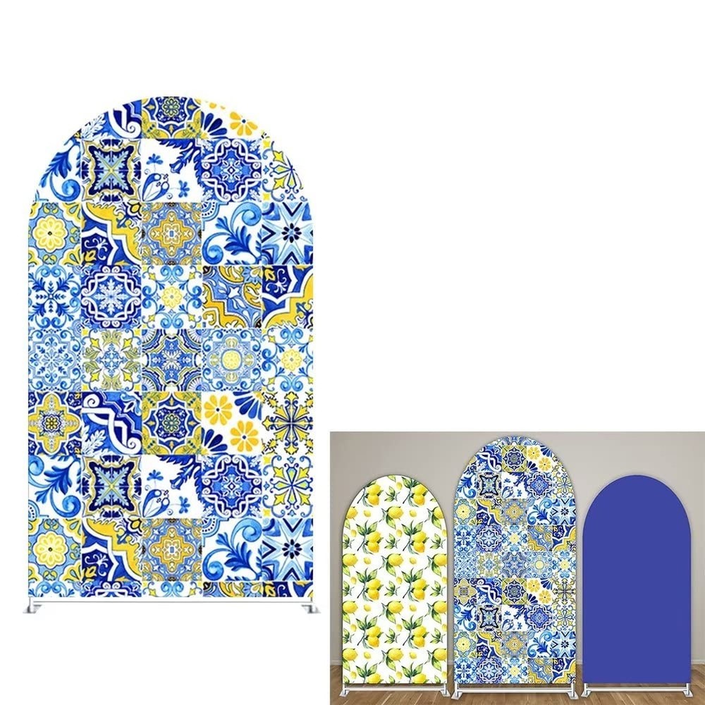 Arch Backdrop Cover Main Squeeze Positano Theme Arched Stand Covers Stretchy …