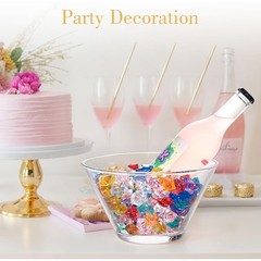150 Pcs Multicolored Acrylic Ice Rocks Realistic Fake Ice Cubes Home Decor Craft