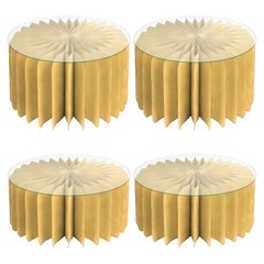 Pack of 4 Foldable Dessert Stands User Friendly Paper Multiple Tiers Display for