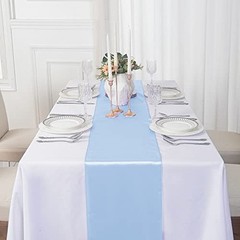 6Pack Table Runner 12 x 108 Inches Satin Silk Table Runner for Wedding,