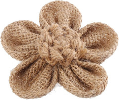 12 Pieces Handmade Burlap Flowers for Wedding tion, Craft Making and Other DIY S
