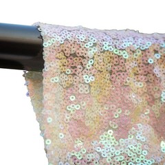 Iridescent White Sequin Backdrop Curtain 10FTx10FT Glitter Sequence Drapes fo…
