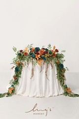 Ling’s Moment 9FT Flower Garland for Backdrop Decoration – Fall Wedding Arch …
