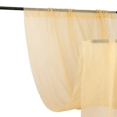 5ft x 32ft CHAMPAGNE Premium Chiffon Sheer Backdrop CURTAIN PANEL Drape Party