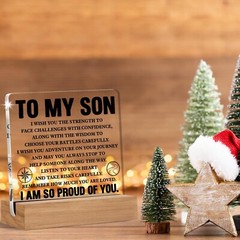 Graduation Gifts for Son, Inspirational Quote Acrylic Sign, High School Colle…