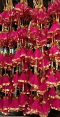 Gota Net Hangings Decorative Garlands for Wedding, Haldi & Wedding Event Decorat