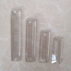10pc 63/76/100/120/150mm Triangle Strip Crystal Pendant Prism Lamp Hanging Decor