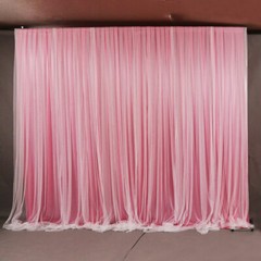 Voile Wedding Party Backdrop Solid Color Curtains Event Stage Decor Background