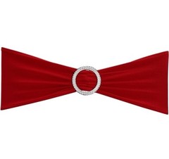 Chair Sashes Bows, 30 Piece Elastic Chair Cover Bands Milk Silk,14.2×5.9in Clip