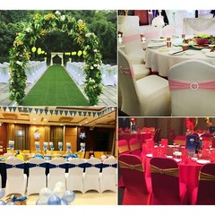 100PCS Wedding Chair Decorations Stretch Chair Bows and Sashes for Party Cere…