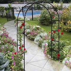 Metal Garden Arbor Arches Trellis for Wedding Party Rose Climbing Plant Outdoor