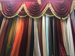 THEATER/STAGE Red-V Vintage Classic Velvet Curtain Drape 12ft H Sound Proof
