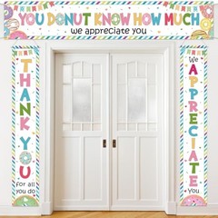 Tingjoo 3 Pcs Employee Appreciation Banner Thank You Door Porch Decor for