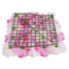 3D Flower Wall Panel-12pcs Artificial Flower Wall Background Silk Rose Wedding