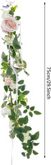 12Pcs Wedding Chair Decorations Aisle Artificial Pew Flowers Hanging Garland, Ar