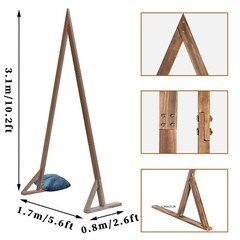 Extra Tall Natural Pine Wood Wedding Arch Backdrop Stand Party Events Decoration