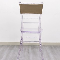 10 Taupe Spandex STRETCHABLE CHAIR SASHES Wedding Party Decorations SALE