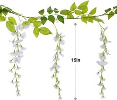 Guirnalda de flores artificiales para decoración floral de arco de boda US NUEVO