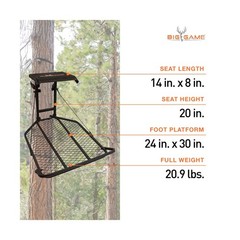 Big Game Captain XC Hang-On Treestand, Lightweight Steel Construction with 14…
