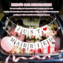 Just Married Car Decorations – Car Wedding Decorations – Just Married Automotive