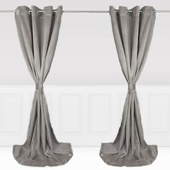YCC Linens – Velvet Curtains with Grommets (2 Panels)