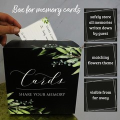 Portiche All-In-One Funeral Guest Book Set Memorial Guestbook Funeral Register