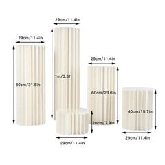 For Party Tables Decor 5pcs Wedding Centerpieces Cardboard Vases Flowers Stands