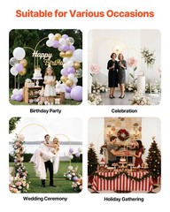 VEVOR Arch Backdrop Stand Metal Arch Backdrop Stand 7.2 ft and 6 ft Set of 2