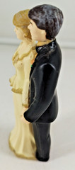 Vintage Wedding Cake Bride & Groom Topper 4.25″ Tall Fast Shipping