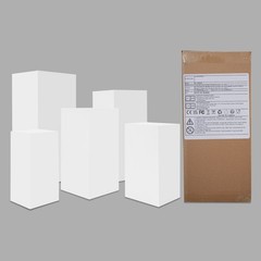 Square Display Stands For Party-set Of 5 White Cake Pedestal Stand Decoration