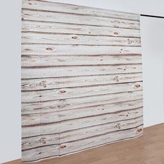 WHITE 8 ft x 8 ft Printed Vinyl Photo BACKDROP Wood Design Party Banner Events