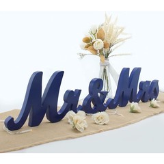 Mr Mrs Wedding Sign Rustic Table Decor Engagement Decorations Christmas Gift New