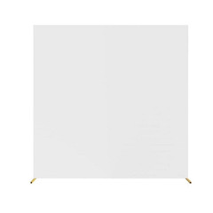 Square Wedding Arch Cover White 6.6 Ft. X 6.6 Ft. Stretch Spandex Backdrop for P