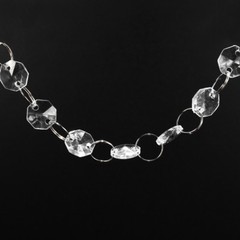 20m Wedding Supplies DIY Clear Acrylic Octagonal Bead Garland Chandelier Hanging
