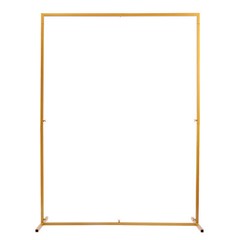 Gold Metal Wedding Arch, 2m x 1.5m, Elegant Backdrop for Events