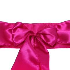 100 Magenta Satin Chair Sashes Silky Sateen Chair Bows wedding party décor