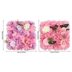 12pcs Artificial Silk Rose Flowers 3D Backdrop Wall for Wedding Party Decoration